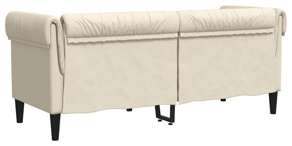 2 személyes vászon Chesterfield kanapé