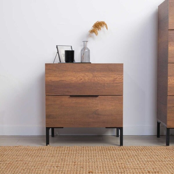 Hanah Home Dió Éjjeliszekrény Kmd-1720-Oo-1