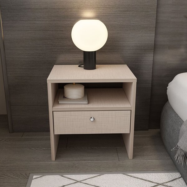 Hanah Home Nightstand Beige Nova - Beige