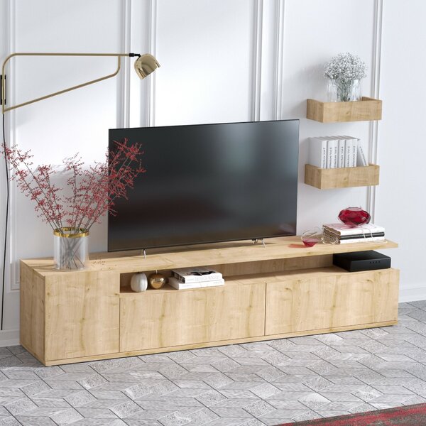 Hanah Home TV Unit Oak Alika