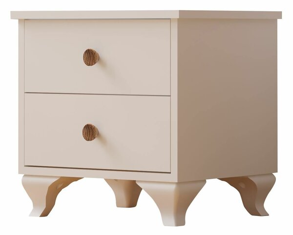 Hanah Home Ecem éjjeliszekrény Matt fehér - Rb-070