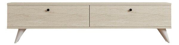 Hanah Home TV Stand Travertine Paris - Travertine