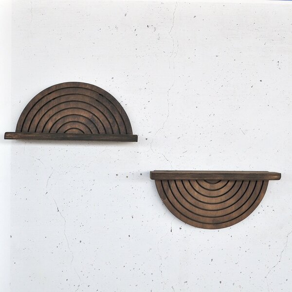 Hanah Home Decorative Wooden Wall Shelf Wooden Raf296