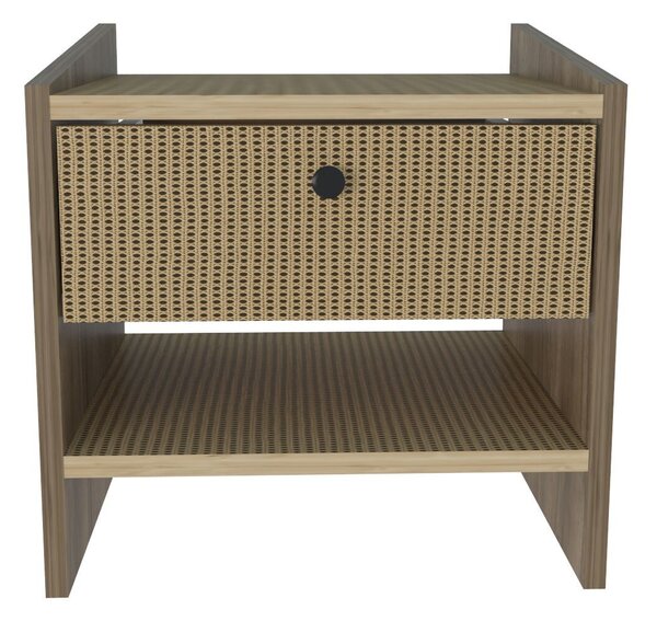 Hanah Home Éjjeliszekrény Diófa Hazeran Berlin - Dió, Hazeran