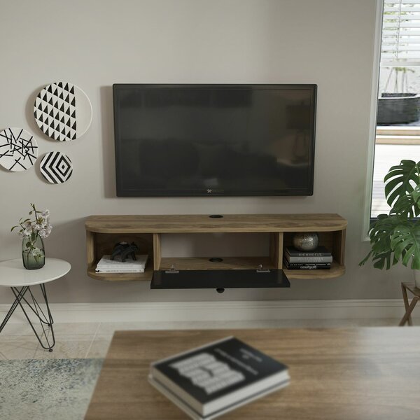Hanah Home Ibarra TV állvány, fekete, Oud Oak