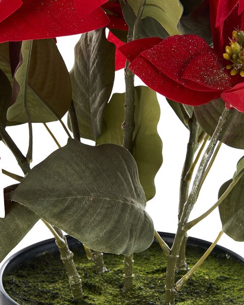 Műnövény CHRISTMAS FLOWER 61 cm Piros