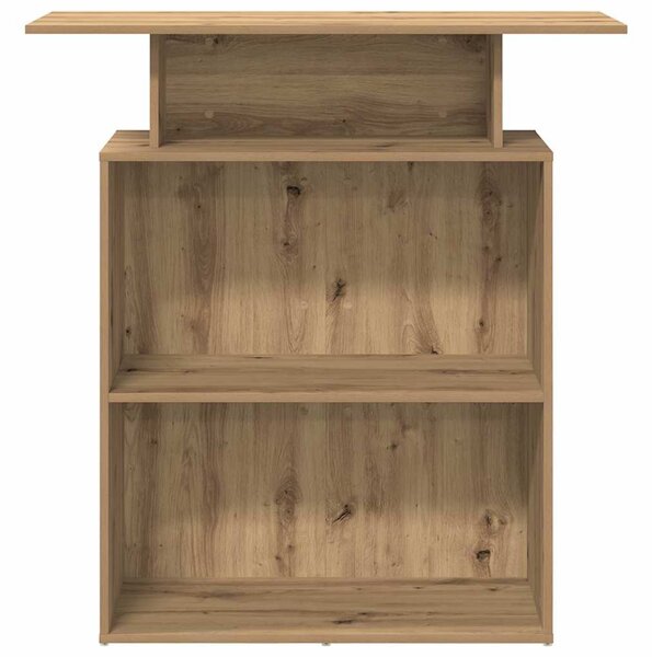 Recepciós pult kézműves tölgy 100x40x104 cm szerelt fa