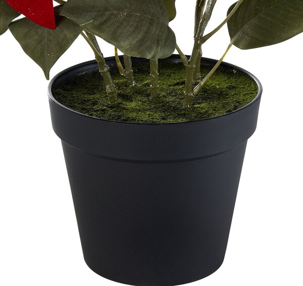 Műnövény CHRISTMAS FLOWER 61 cm Piros