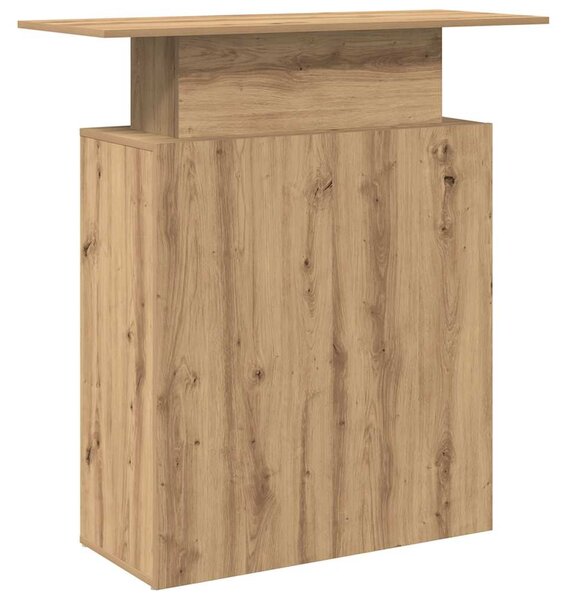 Recepciós pult kézműves tölgy 100x40x104 cm szerelt fa