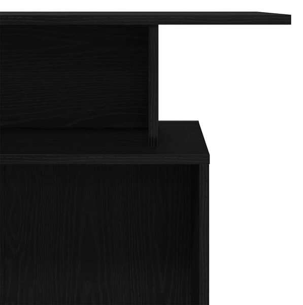 Fekete, rétegelt fa recepciós asztal 100 x 40 x 104 cm