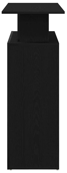 Fekete, rétegelt fa recepciós asztal 100 x 40 x 104 cm