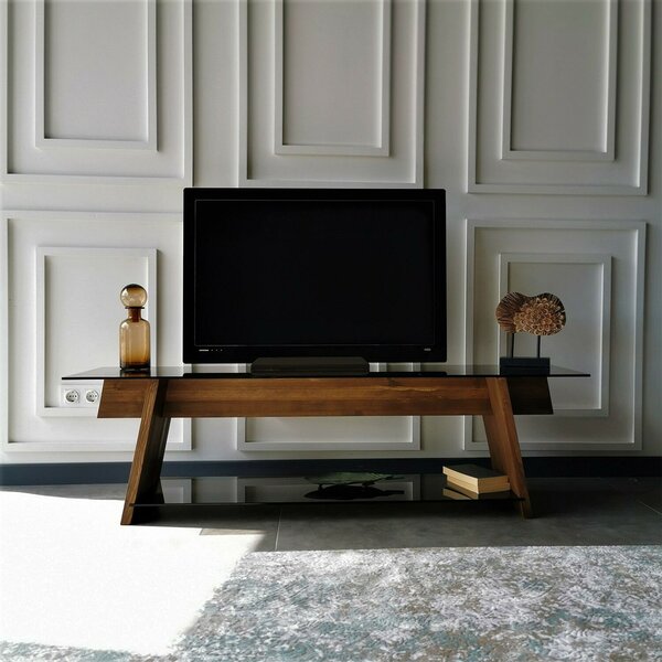 Hanah Home TV állvány diófa-fekete TV201