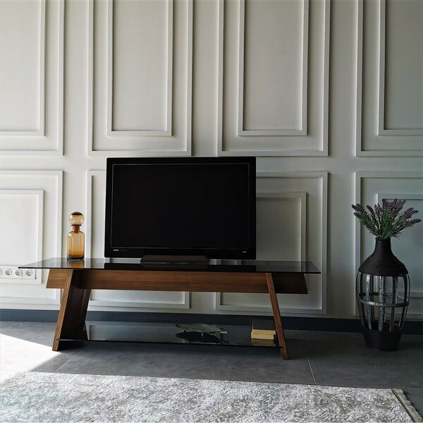 Hanah Home TV állvány diófa-fekete TV201