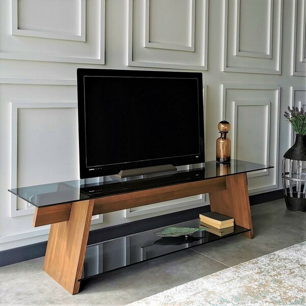 Hanah Home TV állvány diófa-fekete TV201