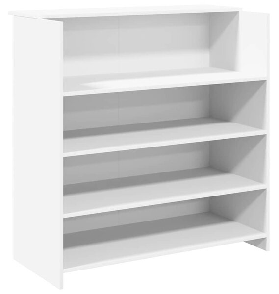 Fehér, rétegelt fa recepciós asztal 100 x 50 x 103,5 cm
