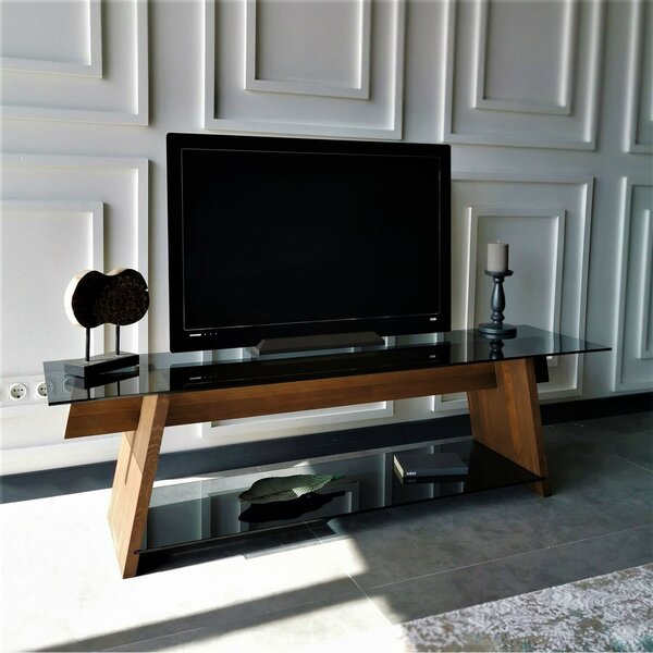 Hanah Home TV állvány diófa-fekete TV201