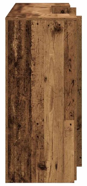 Recepciós pult antik fa 180x50x103,5 cm szerelt fa
