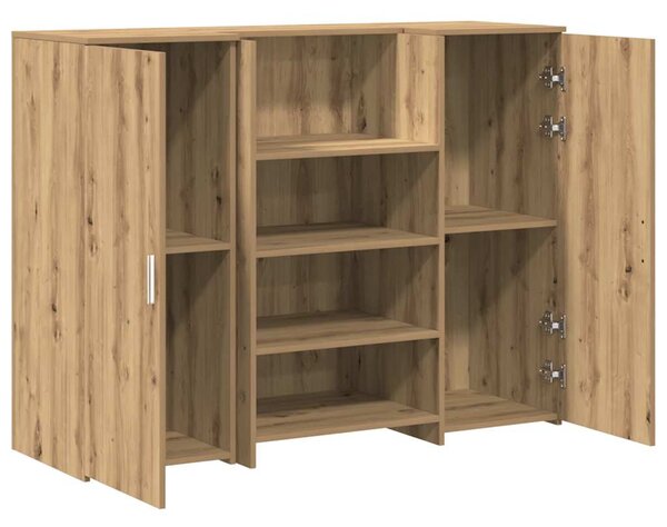 Recepciós pult kézműves tölgy 135x50x103,5 cm szerelt fa