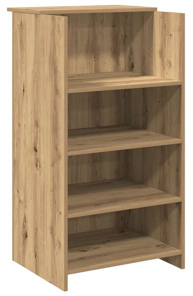 Recepciós pult kézműves tölgy 135x50x103,5 cm szerelt fa