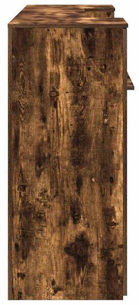 Recepciós pult füstös tölgy 200x50x103,5 cm szerelt fa
