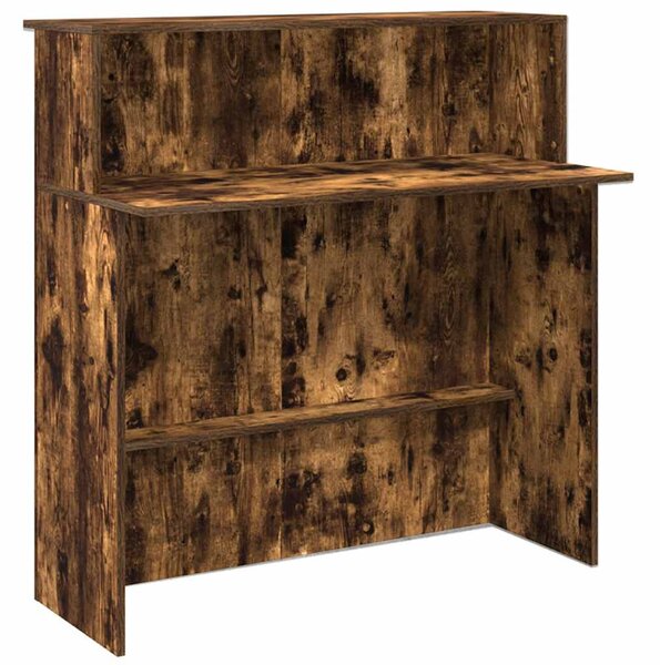Recepciós pult füstös tölgy 200x50x103,5 cm szerelt fa