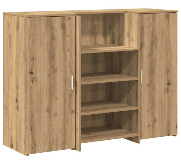Recepciós pult kézműves tölgy 135x50x103,5 cm szerelt fa