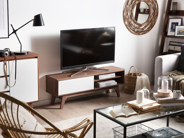 TV állvány BUFFALO Barna/fehér