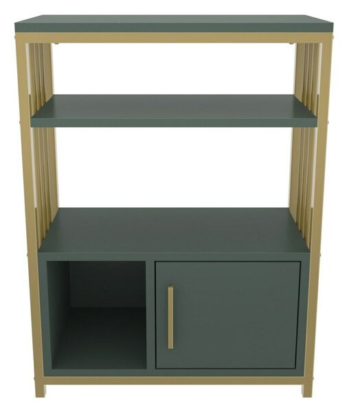 Hanah Home Green Gold Letos könyvespolc - Zöld, arany