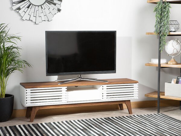 TV állvány DETROIT Barna/fehér