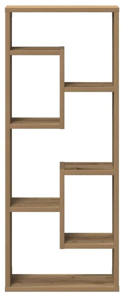 Kézműves tölgyfa fali polc 36 x 16 x 90 cm redőzött fa