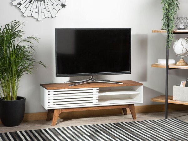 TV állvány TOLEDO II Barna/fehér