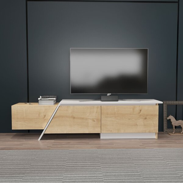 Hanah Home TV állvány Sapphire Oak White Zonas - zafírtölgy, fehér