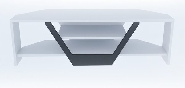 Hanah Home Sares TV állvány - fehér, fekete