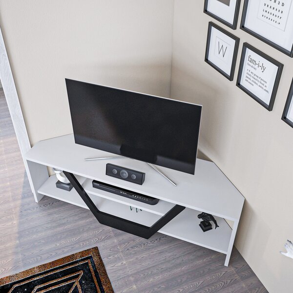 Hanah Home Sares TV állvány - fehér, fekete