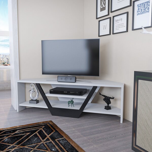 Hanah Home Sares TV állvány - fehér, fekete