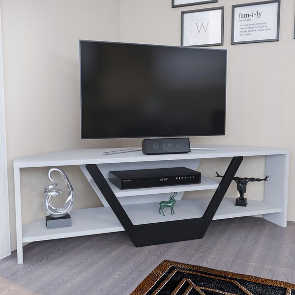 Hanah Home Sares TV állvány - fehér, fekete