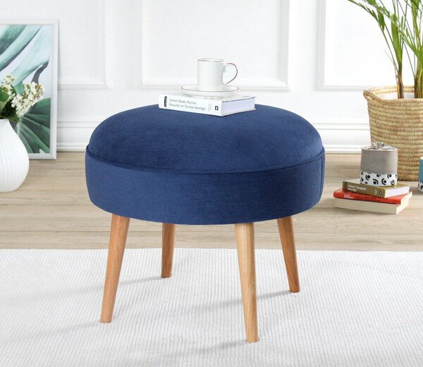 Atelier Del Sofa Romley Puff, sötétkék - sötétkék