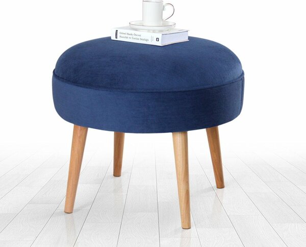 Atelier Del Sofa Romley Puff, sötétkék - sötétkék