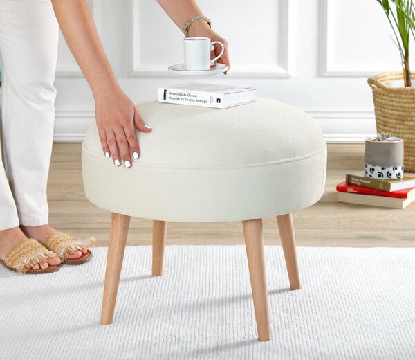 Atelier Del Sofa Romley puff, krém