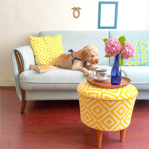 Atelier Del Sofa Puff Yellow Sun - Sárga