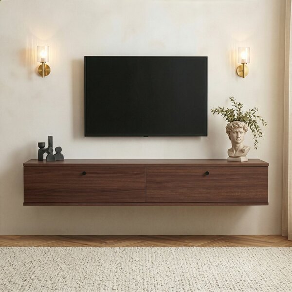 Hanah Home TV állvány Walnut Ligne 160 - Milano Walnut