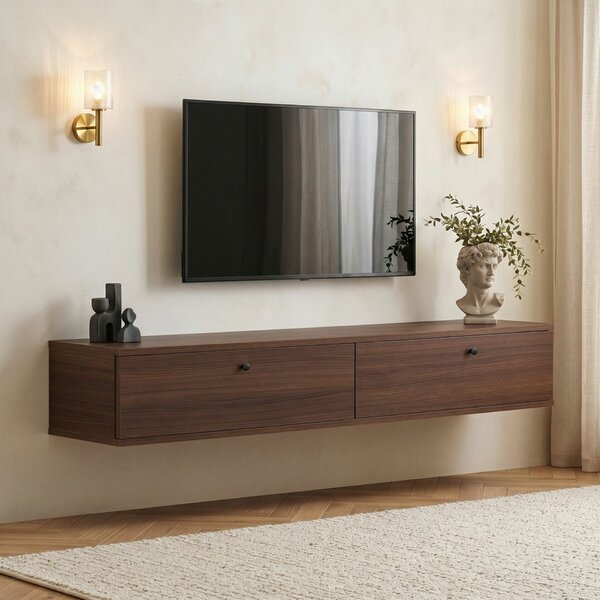 Hanah Home TV állvány Walnut Ligne 160 - Milano Walnut