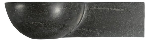 Sapho Sapho, BLOK kő mosdó 40x10x23 cm, fekete antracit, 2401-32