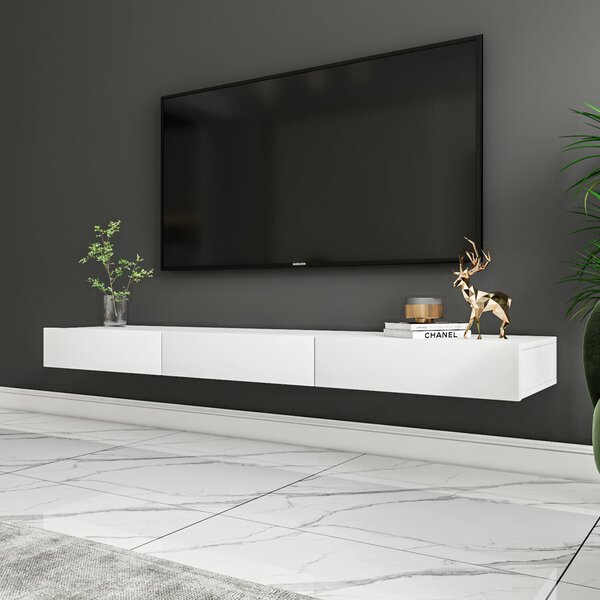 Hanah Home TV állvány, Avalon modell, fehér színben