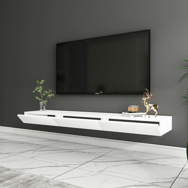 Hanah Home TV állvány, Avalon modell, fehér színben