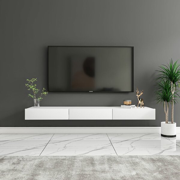 Hanah Home TV állvány, Avalon modell, fehér színben