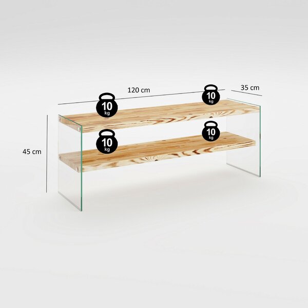 Hanah Home TV állvány, Niagara tölgy 1004