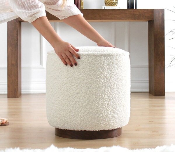 Atelier Del Sofa Puff Fehér Hellin - Fehér