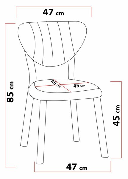 Hanah Home Chair Grey Elma - Grey