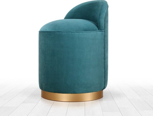 Atelier Del Sofa Dover puff, petrolzöld